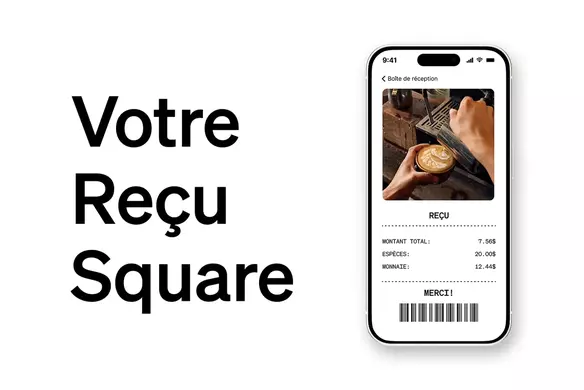 Comment se présente le reçu Square pour vos clients?