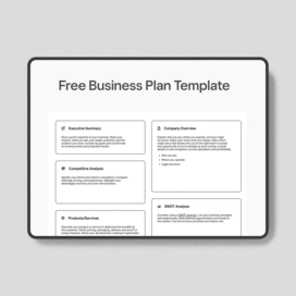 Free Business Plan Template for Businesses