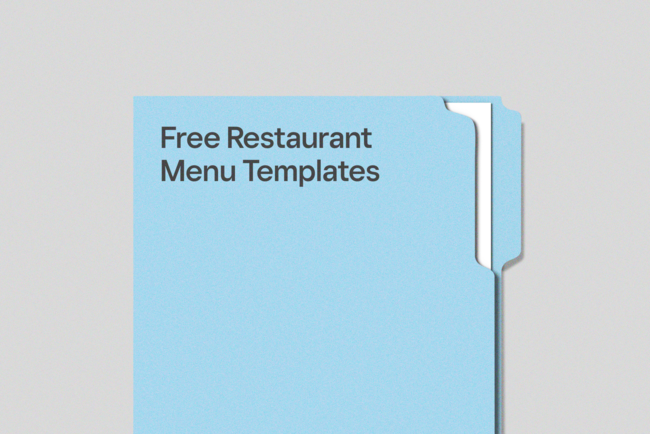 Free Restaurant Menu Templates