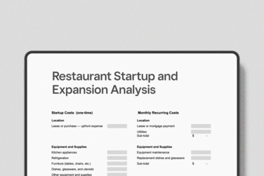 Restaurant Startup and Expansion Analysis Tool