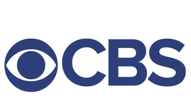Blue CBS logo with eye symbol on the left.